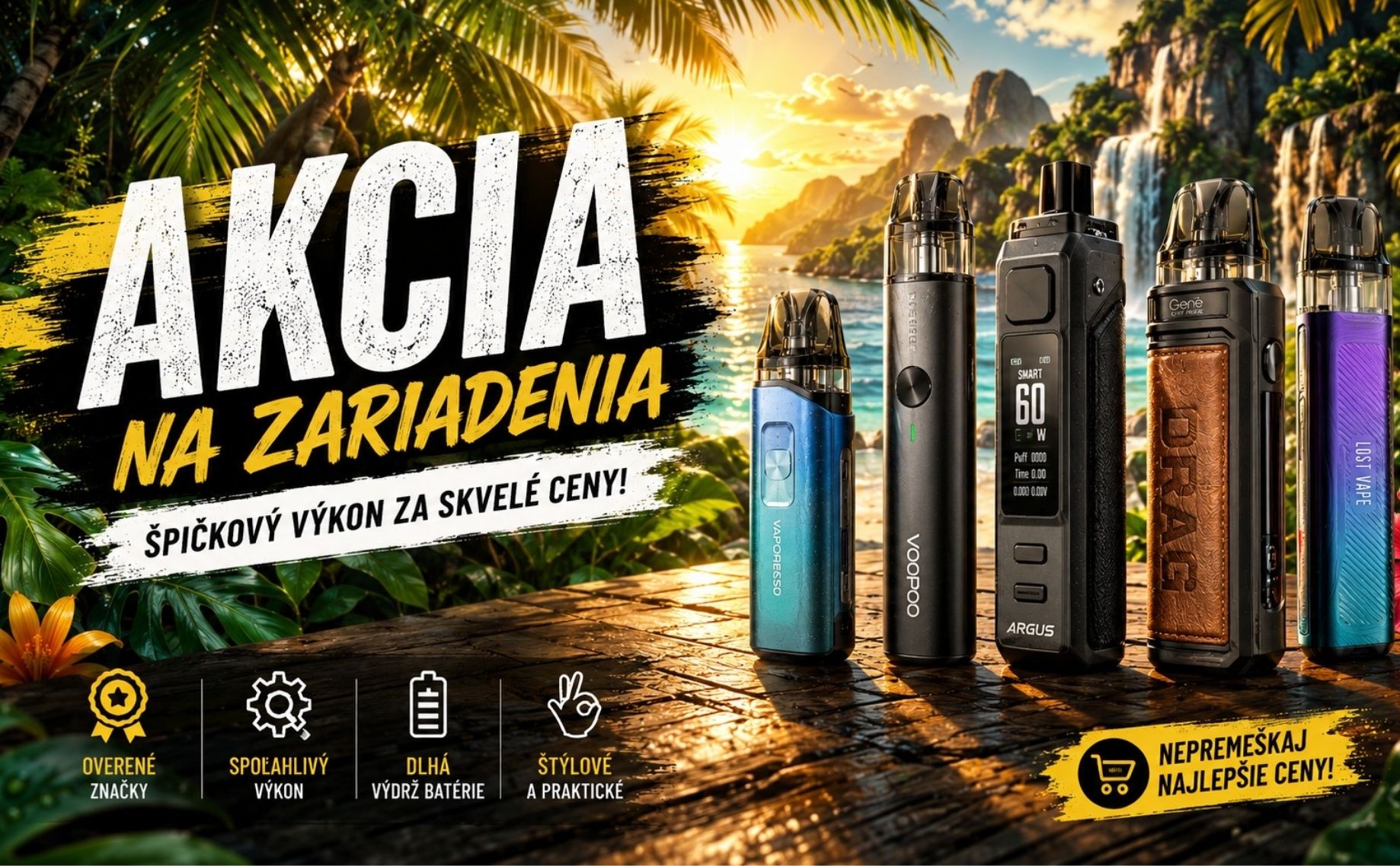 Akcia na Vapy