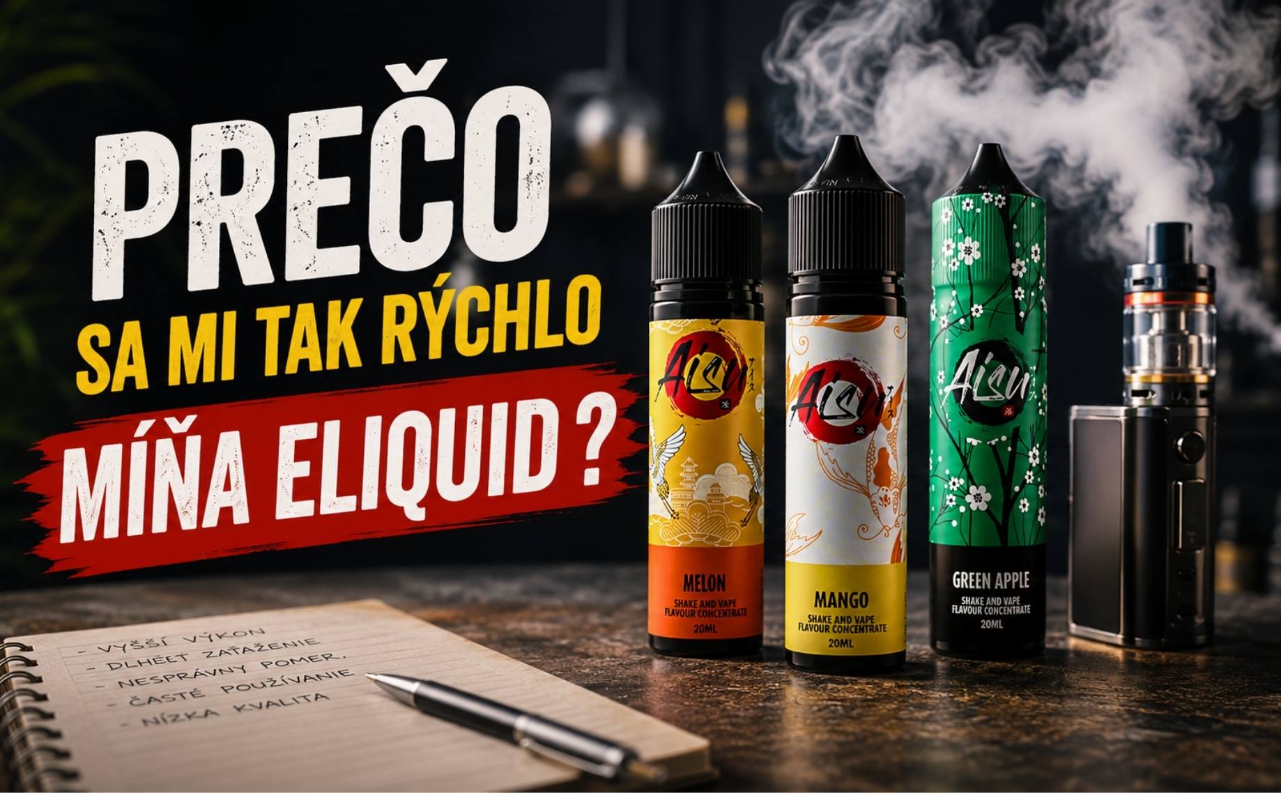 Prečo sa mi míňa liquid tak rýchlo